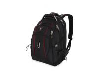 Рюкзак WENGER, 15”, чёрный/красный, полиэстер 900D/М2 добби, 34x23x48 см, 38 л