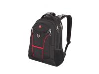 Рюкзак WENGER, 15”, чёрный/красный, полиэстер, 35х20х47 см, 33 л