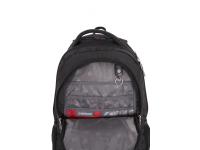 Рюкзак WENGER, 15”, чёрный/красный, полиэстер, 35х20х47 см, 33 л