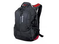Рюкзак WENGER, 15”, черный/красный, полиэстер 1200D, 36х17х50 см, 30 л