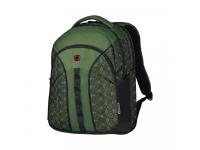 Рюкзак WENGER Sun 16'', зеленый со светоотражающим принтом, полиэстер, 35x27x47 см, 27 л