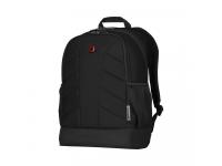 Рюкзак WENGER Quadma 16'', черный, полиэстер, 33x17x43 см, 22 л