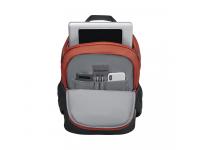 Рюкзак WENGER Quadma 16'', кирпичный/черный, полиэстер, 33x17x43 см, 22 л