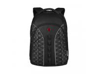 Рюкзак WENGER Sun 16'', черный со светоотражающим принтом, полиэстер, 35x27x47 см, 27 л