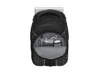 Рюкзак WENGER Sun 16'', черный со светоотражающим принтом, полиэстер, 35x27x47 см, 27 л