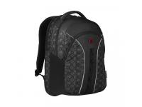 Рюкзак WENGER Sun 16'', черный со светоотражающим принтом, полиэстер, 35x27x47 см, 27 л