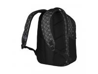 Рюкзак WENGER Sun 16'', черный со светоотражающим принтом, полиэстер, 35x27x47 см, 27 л