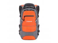 Рюкзак WENGER, серый/оранжевый/серебристый, полиэстер 1200D PU, 23х18х47 см, 22 л