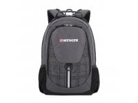Рюкзак WENGER, серый/чёрный, полиэстер 600D, 32х14х45 см, 20 л
