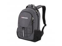 Рюкзак WENGER, серый/чёрный, полиэстер 600D, 32х14х45 см, 20 л