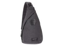 Рюкзак WENGER на одно плечо, cерый, ткань Grey Heather/ полиэстер 600D PU, 25х15х45 см, 7 л