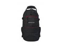Рюкзак WENGER, чёрный/красный, полиэстер 1200D PU, 23х18х47 см, 22 л