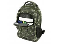 Рюкзак WENGER,15”,  зеленый камуфляж, полиэстер, 900D, 33х17х46 см, 32 л