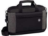 Портфель для ноутбука 16'' WENGER, черный/серый, полиэстер, 43 x 9 x 31 см, 9 л