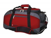 Сумка спортивная WENGER, красный/серый/чёрный, полиэстер 1200D, 52х25х30 см, 39 л