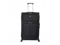 Чемодан WENGER SION, чёрный, полиэстер 750x750D добби, 46x29x80 см, 90 л
