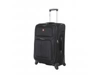 Чемодан WENGER SION, чёрный, полиэстер 750x750D добби, 41x26x70 см, 56 л