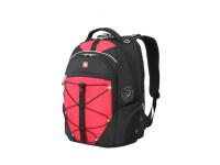 Рюкзак WENGER, 15”, чёрный/красный, полиэстер 900D/М2 добби, 34x19x46 см, 30 л