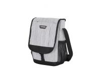 Сумка наплечная вертикальная WENGER, cерая, ткань Grey Heather/ полиэстер 600D PU, 19 x 7 x 27 см