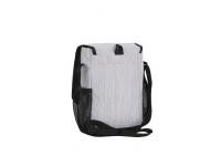 Сумка наплечная вертикальная WENGER, cерая, ткань Grey Heather/ полиэстер 600D PU, 19 x 7 x 27 см
