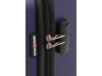 Чемодан SWISSGEAR BROSS, синий, АБС-пластик, 37,5x23x55 см, 39 л