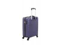 Чемодан SWISSGEAR BROSS, синий, АБС-пластик, 37,5x23x55 см, 39 л