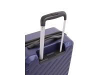 Чемодан SWISSGEAR BROSS, синий, АБС-пластик, 37,5x23x55 см, 39 л