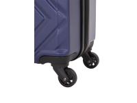 Чемодан SWISSGEAR BROSS, синий, АБС-пластик, 37,5x23x55 см, 39 л