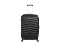 Чемодан SWISSGEAR FRIBOURG, чёрный, АБС-пластик, 37x23x54см, 35 л