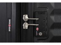 Чемодан SWISSGEAR FRIBOURG, чёрный, АБС-пластик, 37x23x54см, 35 л
