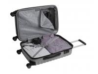 Чемодан SWISSGEAR FRIBOURG, серебристый, АБС-пластик, 45x27x66 см, 64 л