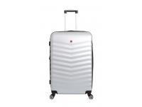 Чемодан SWISSGEAR FRIBOURG, серебристый, АБС-пластик, 45x27x66 см, 64 л
