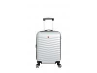 Чемодан SWISSGEAR FRIBOURG, серебристый, АБС-пластик, 37x23x54см, 35 л