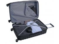 Чемодан SWISSGEAR FRIBOURG, чёрный, АБС-пластик, 49x31x77 см, 97 л