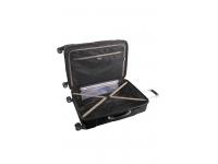 Чемодан SWISSGEAR ADAMS, черный, АБС-пластик, 52 x 31 x 78 см, 96 л