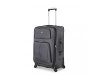 Чемодан SWISSGEAR SION, серый, полиэстер 750x750D добби, 41x26x70 см, 56 л