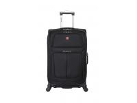 Чемодан SWISSGEAR SION, чёрный, полиэстер 750x750D добби, 41x26x70 см, 56 л
