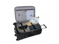 Чемодан SWISSGEAR SION, чёрный, полиэстер 750x750D добби, 41x26x70 см, 56 л