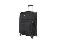 Чемодан SWISSGEAR SION, чёрный, полиэстер 750x750D добби, 41x26x70 см, 56 л