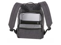 Рюкзак SWISSGEAR 13'', cерый, ткань Grey Heather/ полиэстер 600D PU , 29х13х40 см, 15 л