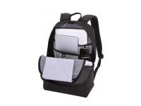 Рюкзак SWISSGEAR 14", черный, полиэстер 600D, 30 x 17,5 x 45 см, 24 л