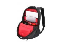Рюкзак SWISSGEAR 14", черный, полиэстер 600D, 30 x 14,5 x 43 см, 19 л