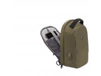 Рюкзак-антивор SWISSGEAR, хаки, Heather 600D, 21 x 12,5 x 34 см, 8,5 л