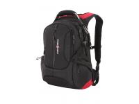 Рюкзак SWISSGEAR, 15”, черный/красный, полиэстер 1200D, 36х17х50 см, 30 л