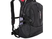 Рюкзак SWISSGEAR, 15”, черный/красный, полиэстер 1200D, 36х17х50 см, 30 л