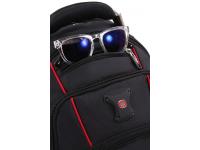 Рюкзак SWISSGEAR, 15”, чёрный/красный, полиэстер 900D/М2 добби, 34x23x48 см, 38 л
