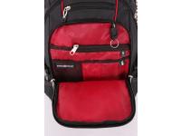 Рюкзак SWISSGEAR, 15”, чёрный/красный, полиэстер 900D/М2 добби, 34x23x48 см, 38 л
