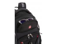 Рюкзак SWISSGEAR, Scansmart 15", чёрный/красный, полиэстер 900D/добби, 34x22x46 см, 34 л