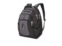 Рюкзак SWISSGEAR, 15”, чёрный/серый, полиэстер 900D/420D/М2 добби, 34x23x48 см, 38 л