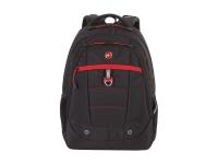 Рюкзак SWISSGEAR, 15", черный/красный, полиэстер, 900D,  34х18x47 см, 29 л